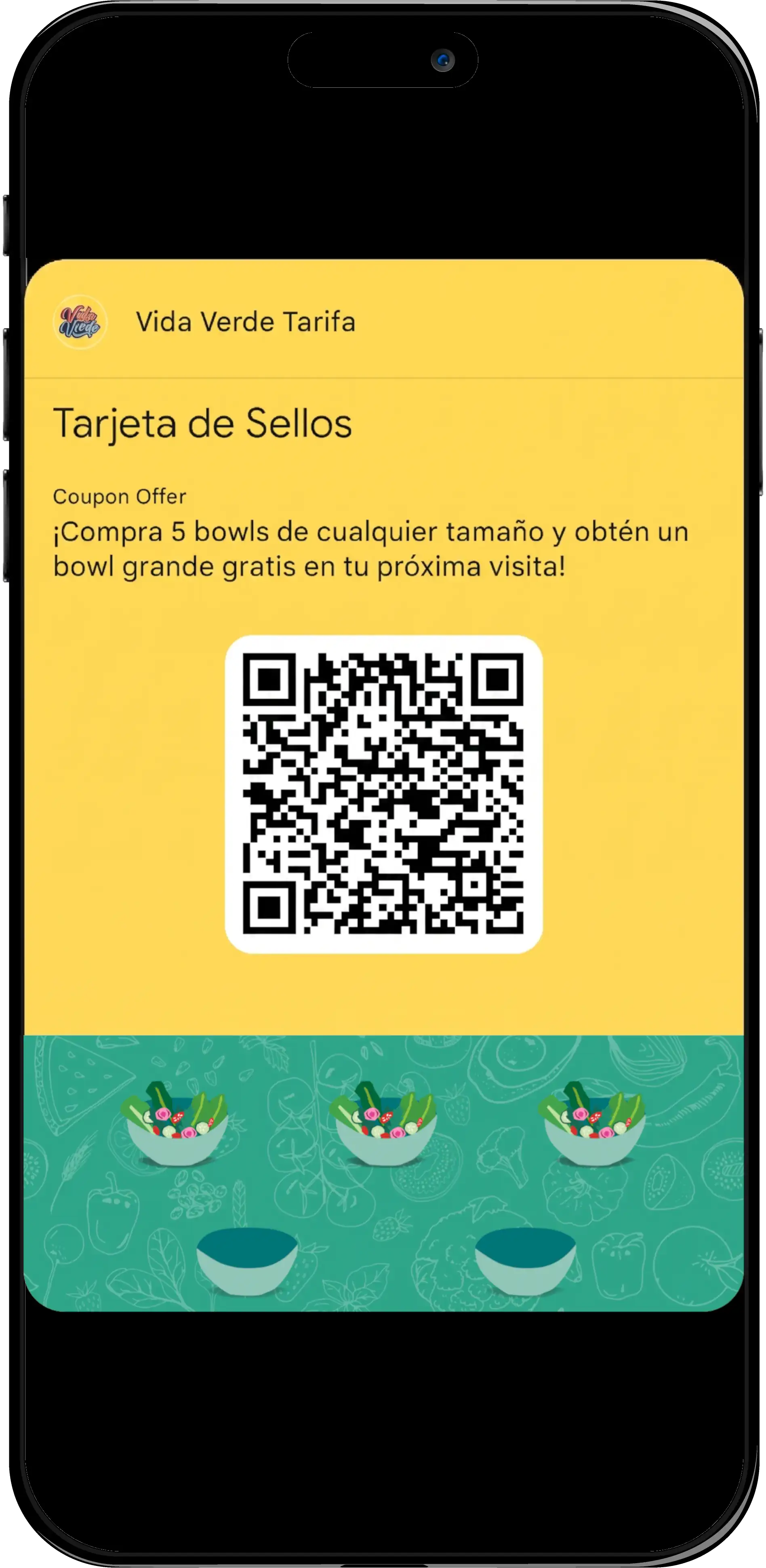Vida Verde loyalty card